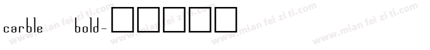 carble bold字体转换